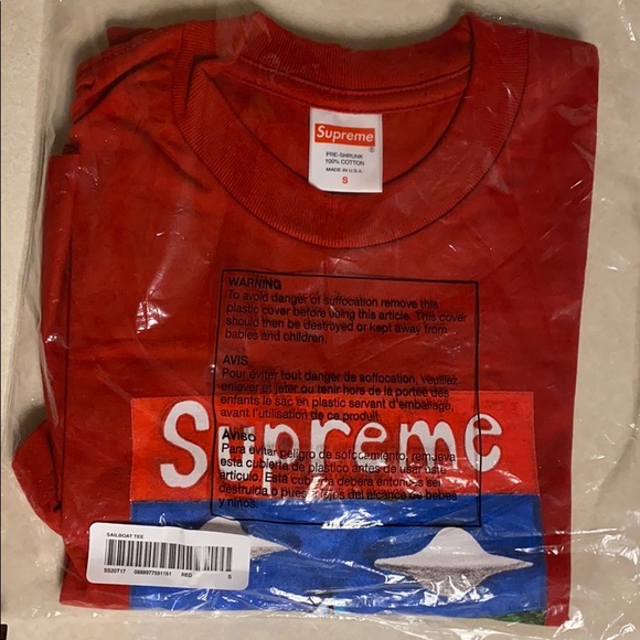 supreme sailboat tee